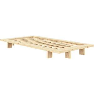 Jednolůžková postel z borovicového dřeva s roštem v přírodní barvě 90x200 cm Japan – Karup Design