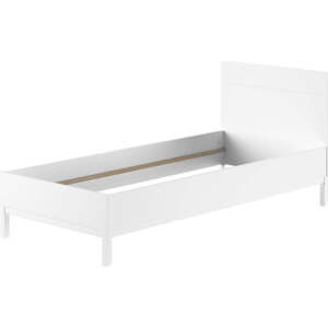 Bílá dětská postel z borovicového dřeva bez roštu 90x200 cm Eva – Vipack