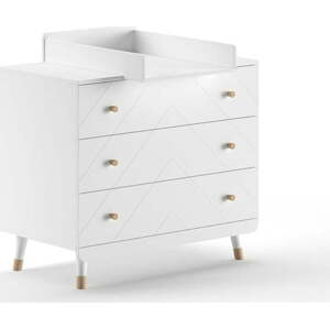 Bílá dětská komoda s přebalovacím pultem 100x100x74 cm Billy – Vipack