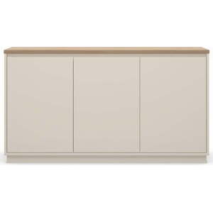 Béžová komoda v dekoru dubu 152x84x40 cm Loreta – Marckeric