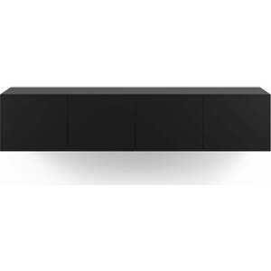 Černý TV stolek 180x38x35 cm Daroca – Marckeric