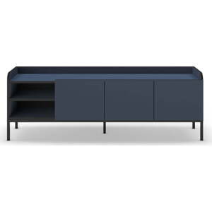 Modrý TV stolek 160x55x42 cm Adara – Marckeric