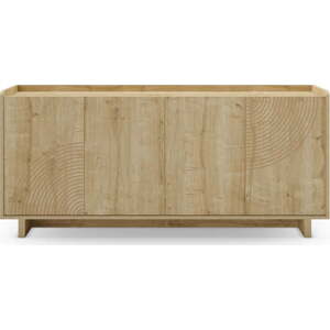 Komoda v dekoru dubu v přírodní barvě 180x80x40 cm Daira – Marckeric