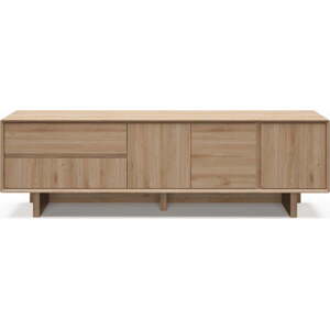 TV stolek v dekoru dubu v přírodní barvě 180x55x45 cm Carpi – Marckeric