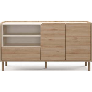 Komoda v dekoru dubu v přírodní barvě 141x75,5x44 cm Monza – Marckeric