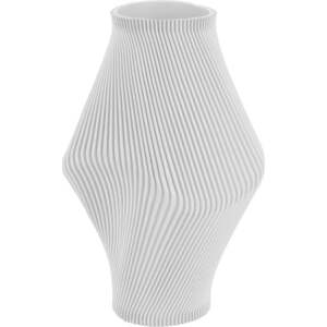 Bílá váza z polyresinu (výška 30 cm) Twisted Rib – PT LIVING