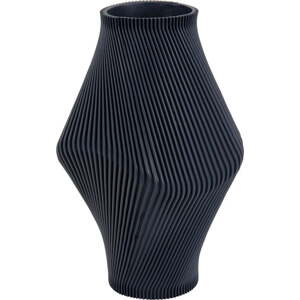 Tmavě modrá váza z polyresinu (výška 30 cm) Twisted Rib – PT LIVING