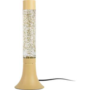 Světle žlutá stolní lampa se skleněným stínidlem (výška 37,5 cm) Astro Glittler – Leitmotiv