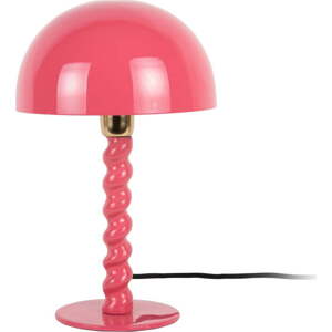 Růžová stolní lampa s kovovým stínidlem (výška 39 cm) Prisa – Leitmotiv