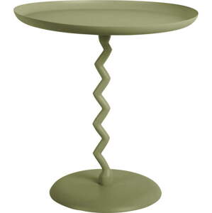 Kovový kulatý odkládací stolek ø 40 cm Zig Zag – Leitmotiv