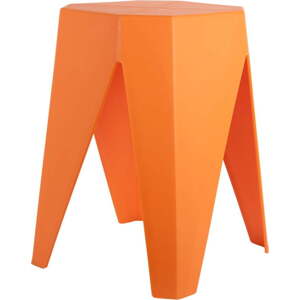 Oranžová plastová stolička Cherish – Leitmotiv