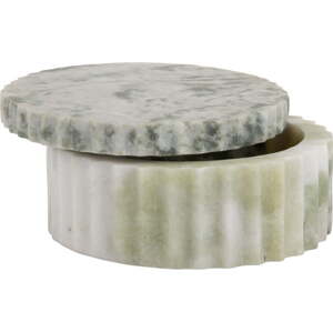 Světle zelený dekorativní kamenný úložný box ø 15x6 cm Marble – PT LIVING