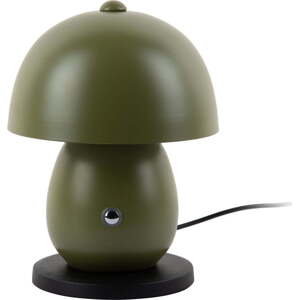 Tmavě zelená LED stolní lampa s kovovým stínidlem (výška 18 cm) Mono LED – Leitmotiv