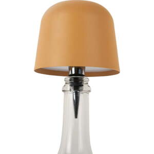 Okrově žlutá LED stolní lampa na lahev s kovovým stínidlem (výška 13 cm) Cone Hat LED – Leitmotiv