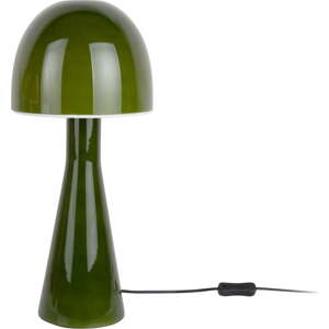 Tmavě zelená stolní lampa se skleněným stínidlem (výška 45 cm) Bombin – Leitmotiv