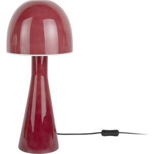 Červená stolní lampa se skleněným stínidlem (výška 45 cm) Bombin – Leitmotiv