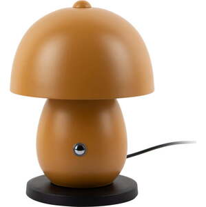 Okrově žlutá LED stolní lampa s kovovým stínidlem (výška 18 cm) Mono LED – Leitmotiv