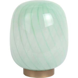 Světle zelená stolní lampa se skleněným stínidlem (výška 20 cm) Summer Globe – Leitmotiv