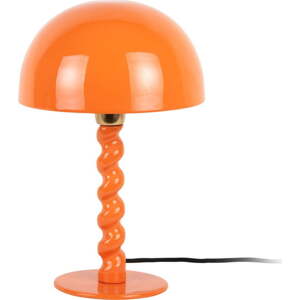 Oranžová stolní lampa s kovovým stínidlem (výška 39 cm) Prisa – Leitmotiv