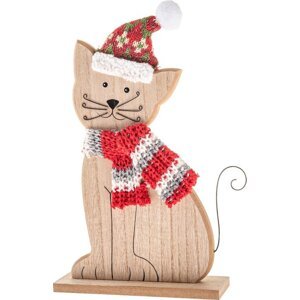 Dřevěná vánoční figurka (výška 29 cm) Cat – Dakls