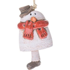 Keramická vánoční ozdoba 10 cm Snowman – Dakls