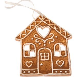 Keramická vánoční ozdoba 10 cm Gingerbread House – Dakls