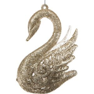 Plastová vánoční ozdoba 10 cm Swan – Dakls