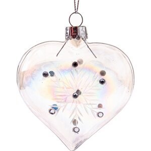 Skleněná vánoční ozdoba 8,5 cm Heart – Dakls