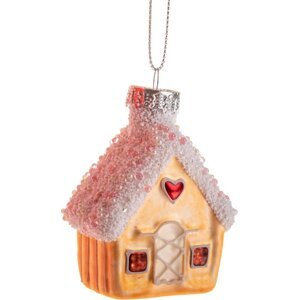 Skleněná vánoční ozdoba 7 cm House – Dakls