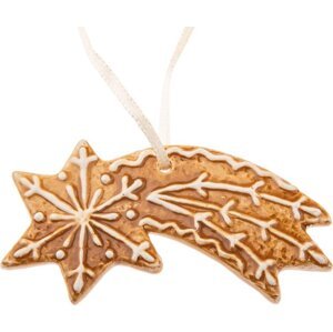 Keramická vánoční ozdoba 9 cm Gingerbread Comet – Dakls