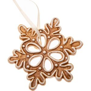 Keramická vánoční ozdoba ø 6 cm Gingerbread Flake – Dakls