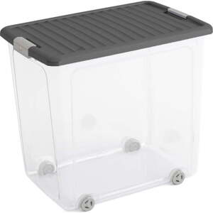 Plastový úložný box s víkem 56,5x39x51,5 cm W box XL – KIS