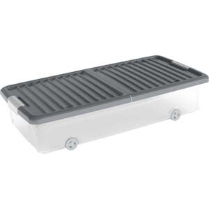 Plastový úložný box pod postel s víkem 74x37x16,5 cm W box underbed L – KIS