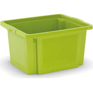 Zelený plastový úložný box 42x35x23 cm H-Box S – KIS