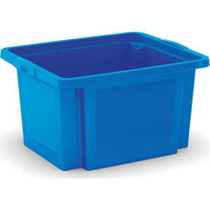 Modrý plastový úložný box 42x35x23 cm H-Box S – KIS