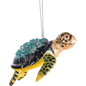 Ručně vyrobená vánoční ozdoba 4 cm Turtle – Sass & Belle