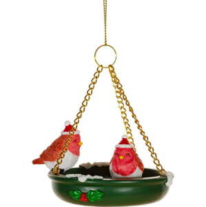 Ručně vyrobená vánoční ozdoba z polyresinu ø 7 cm Bird Bath – Sass & Belle