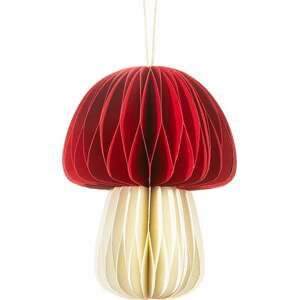 Papírová ručně vyrobená vánoční ozdoba ø 5 cm Honeycomb Mushroom – Sass & Belle