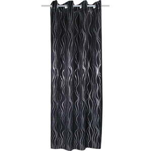 Černý závěs 135x245 cm Waves – Sehlbach