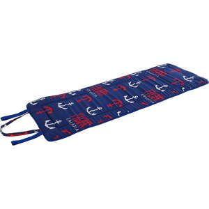 Červeno-modrý zahradní podsedák na lehátko 52x148 cm Anchors – B.E.S.