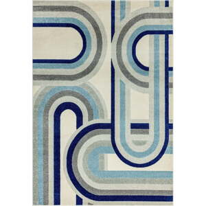 Šedo-modrý koberec 120x170 cm Nova Retro Blue – Asiatic Carpets