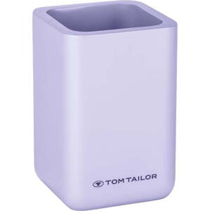 Fialový kelímek na zubní kartáčky z polyresinu Tom Tailor T-Rounded – Wenko
