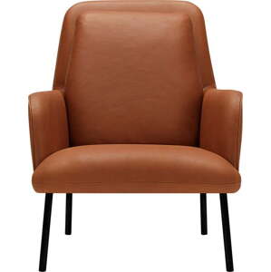 Koňakově hnědé křeslo Oliver – Sits