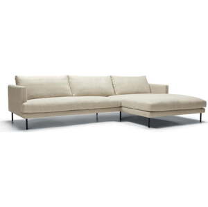 Krémová rohová pohovka (pravý roh) Britt – Sits