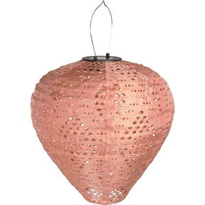 Růžová venkovní solární LED lucerna (výška 30 cm) Greatham – House Nordic