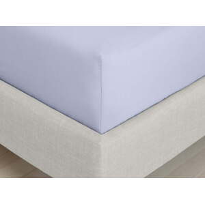Napínací prostěradlo z bavlněného perkálu v levandulové barvě 185x200 cm Cotton Percale – Bianca