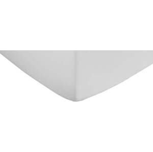 Bílé napínací prostěradlo z bavlněného saténu 185x200 cm Cotton Sateen – Bianca