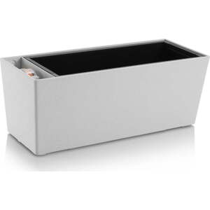 Samozavlažovací truhlík z recyklovaného plastu 49,5 cm Supreme Stone – Flower Lover