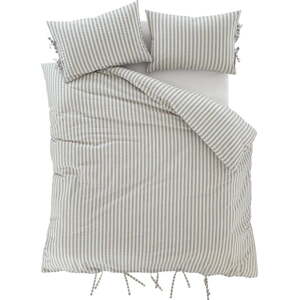 Modré povlečení na dvoulůžko 200x200 cm Zanzibar Stripe – Pineapple Elephant