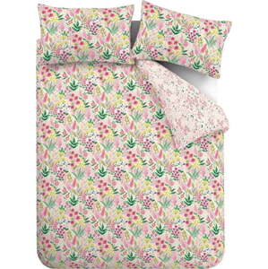 Růžové prodloužené povlečení na dvoulůžko 230x220 cm Tilly Floral – Catherine Lansfield